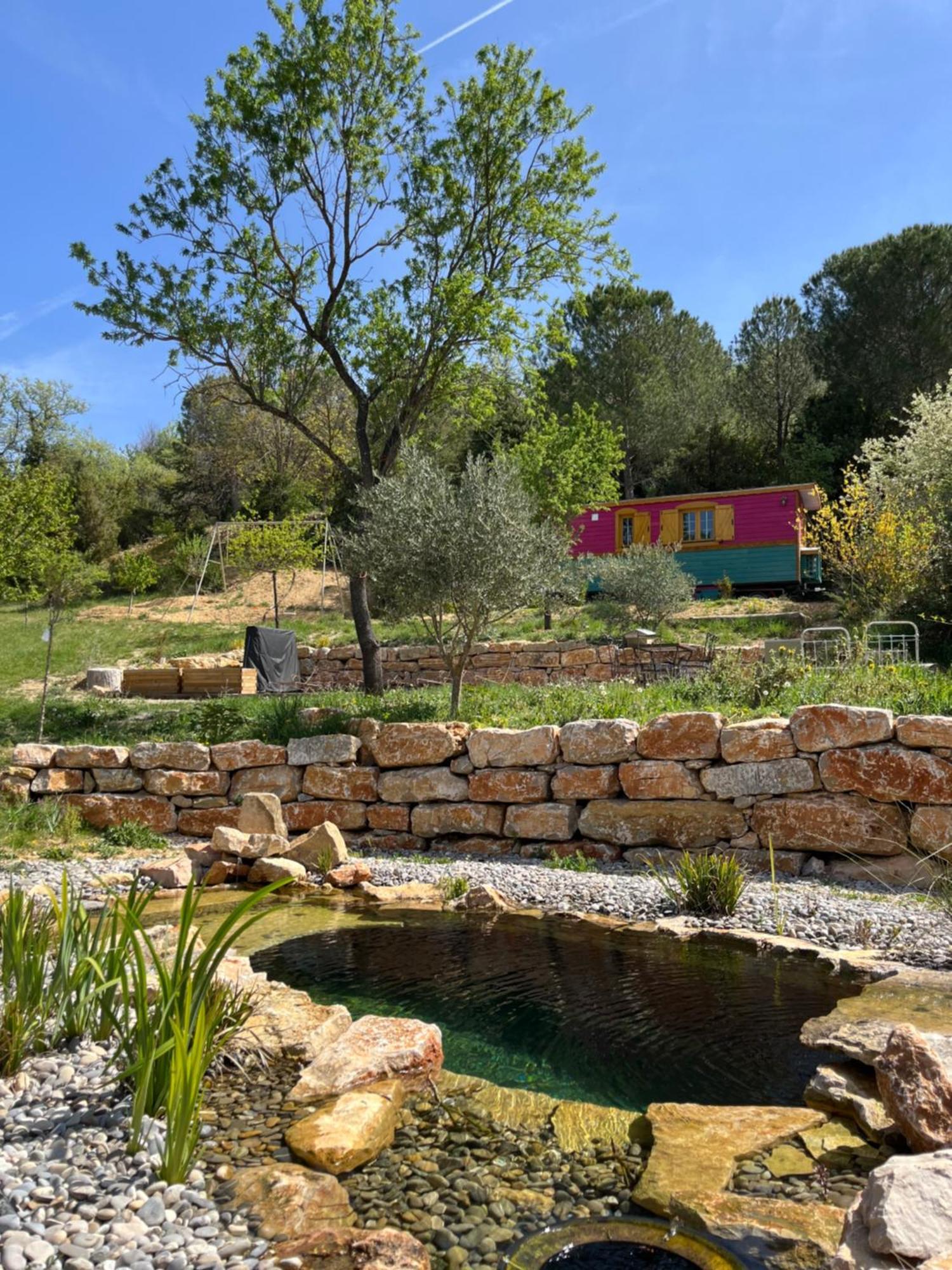Roulotte Bohemian Lover In Provence, 발랑솔 외부 사진